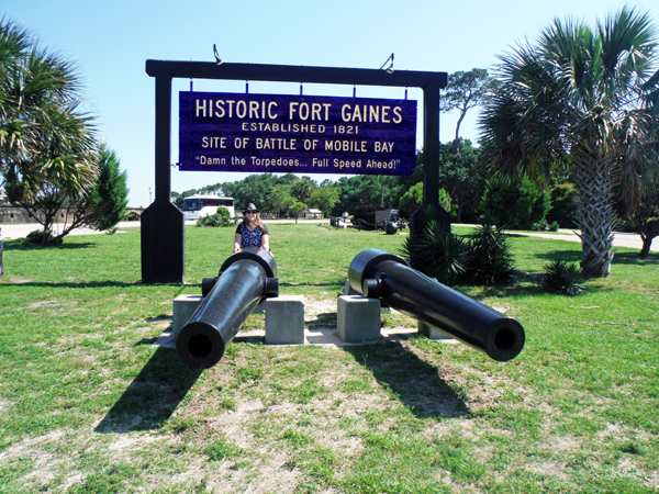 historical Fort Gaines sign